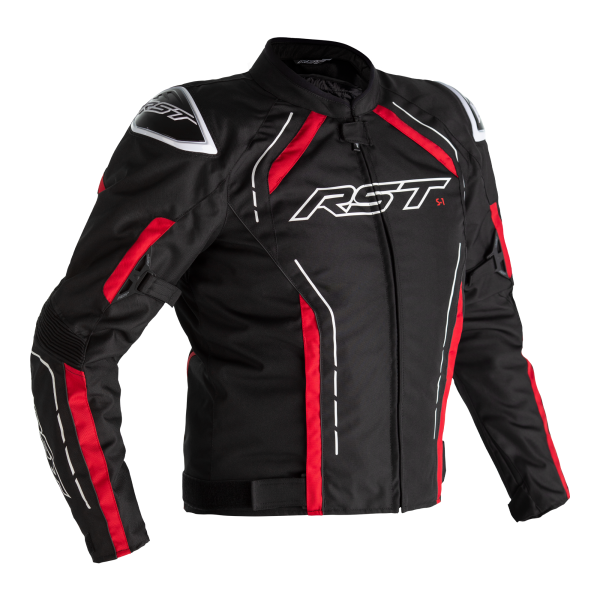 RST RST S1 CE Mens Textile Jacket Black/Red/White
